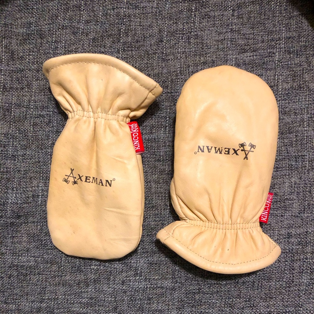 Kinco Kids Axeman® Lined Grain Leather Mittens